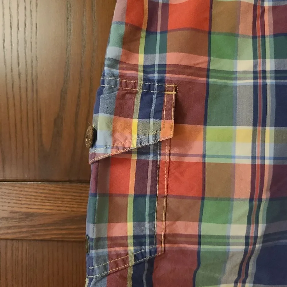 Polo Ralph Lauren Swim Trunks Madras Plaid Size 34